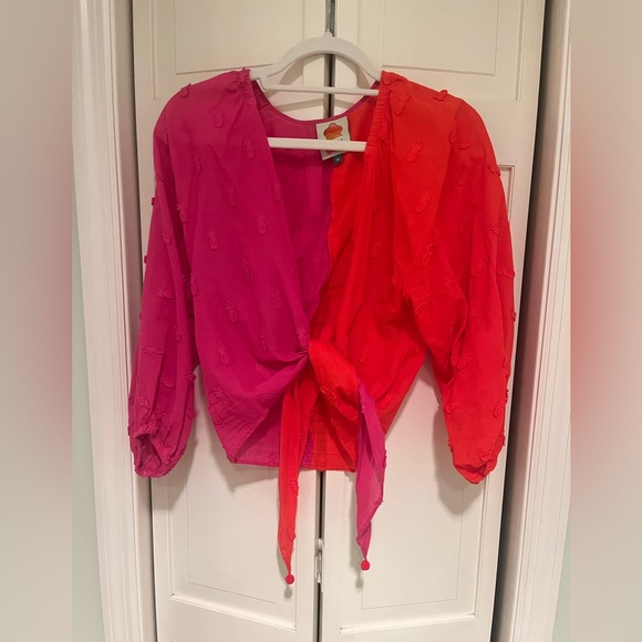 Farm Rio Pineapple Blouse Multi Size XS - Picture 5 of 5